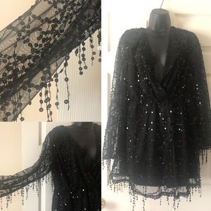 Showstopper!!  Sequin party romper shorts